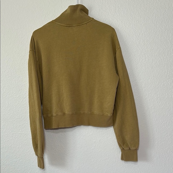 Mono B Women's Tan Quarter-Zip Top - Picture 2 of 7
